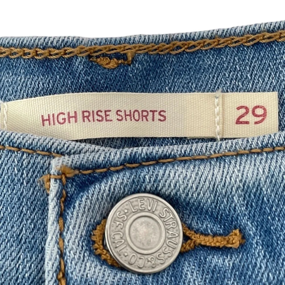 NWT Levi's High Rise Jean Shorts Cutoff - Picture 8 of 10